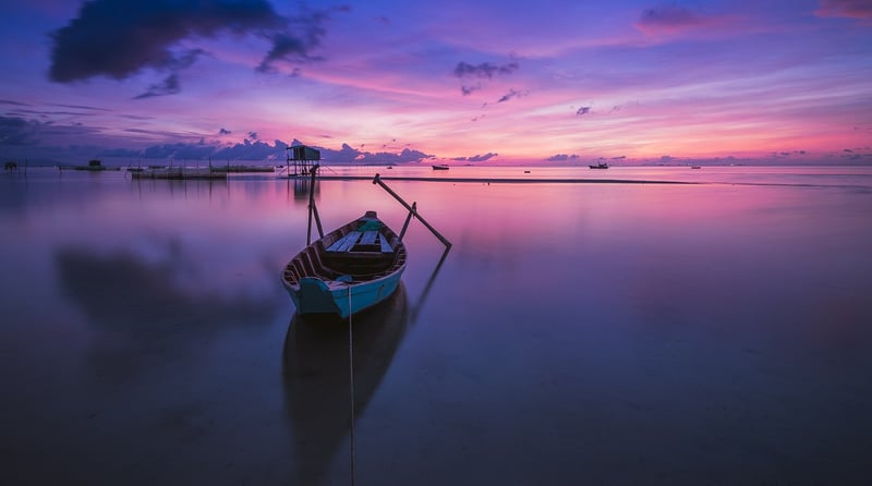 Sunrise Boat Morning